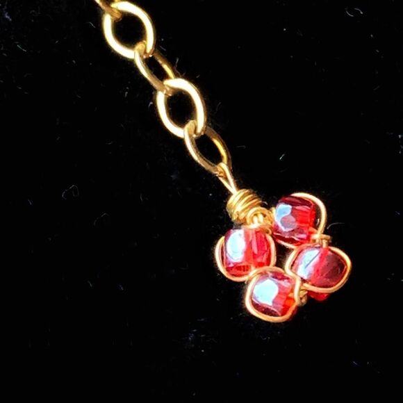 1990’s 12 k gf hand made beaded choker necklace for Eve.com new old stock GIFT! - Picture 6 of 8